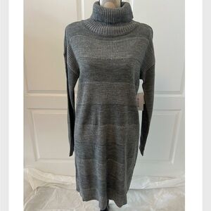 Grey sweater dress